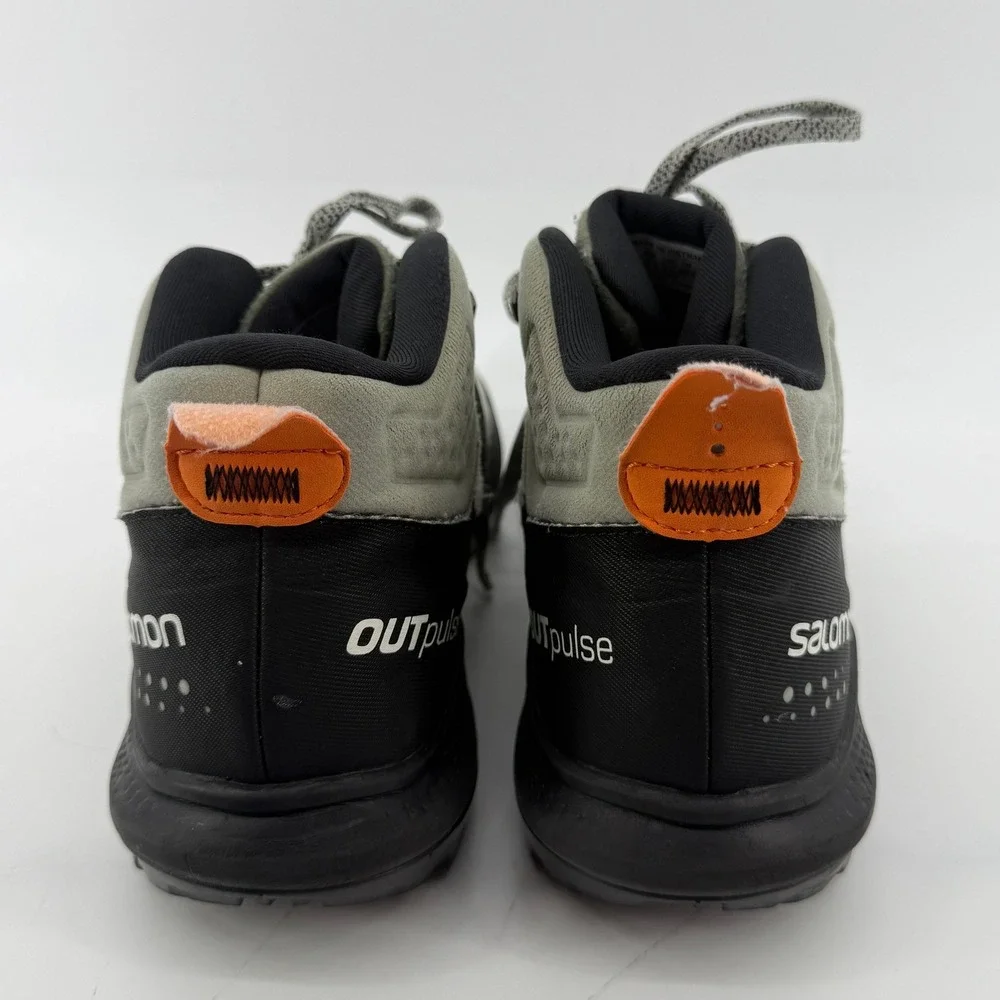 Salomon Outpulse Mid GTX Hiking Boots Shoe Gray Black Men 9.5 Outdoor 415889